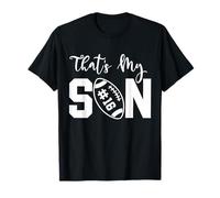 That's My Son Football 16 Jersey Número Vintage Mom Dad Camiseta