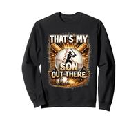 That's My Sons Baseball Dad Mom Parent Pride Sports Sudadera