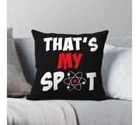 That's My Spot Big Bang - Funda de almohada de poliéster y lino y terciopelo, con cremallera, decoración de coche, 45 x 45 pulgadas