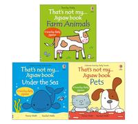 That's not my jigsaw book Collection 3 Books Set by Fiona Watt (Farm Animals, Under the sea & Pets)