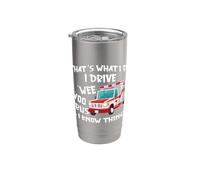 That's What I Do I Drive Wee Woo Bus And I Know Things Vaso térmico de acero inoxidable de doble pared