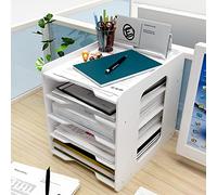 THATSRAD Organizador Escritorio Bandeja Oficina para Cartas 5 Niveles Bandeja Escritorio para Documentos Organizador Papeles Escritorio Bandeja Portadocumentos Soporte para Archivador