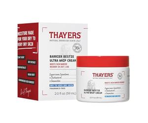 Thayers Crema Facial Barrier Bestie Ultra Whip - Hidratante con Escualeno de Caña de Azúcar y Ceramidas - Cuidado de la piel seca a muy seca - 59 ml