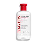 Thayers Tónico facial de pétalos de rosa, hamamelis dulce y aloe vera orgánico, hidrata y cierra los poros, sin alcohol, vegano, 98% de ingredientes naturales, probado por dermatólogos, 355 ml