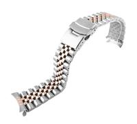 THBGTCNQ Correa de acero inoxidable de 22 mm, universal, sólida, desmontable, estilo de eslabón, cambio rápido, accesorios for reloj, correa de pulsera unisex(F,20mm)