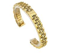 THBGTCNQ Correa de Reloj de Acero Inoxidable de Metal for Mujer, Repuesto Universal.(Gold_10mm)