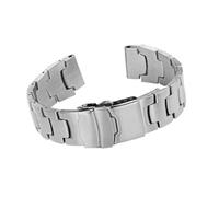 THBGTCNQ Correa de reloj de acero inoxidable, pulsera de repuesto de 18 mm y 20 mm, hebilla plegable, correa de reloj for hombres y mujeres, adecuada for relojes tradicionales(Silver,18mm)