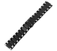 THBGTCNQ Correa de reloj de cerámica de 18 mm, 20 mm y 22 mm de liberación rápida universal(Black half matte,20mm)