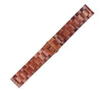 THBGTCNQ Correa de reloj de madera 20 mm 22 mm Pulsera de liberación rápida Correa de repuesto con hebilla plegable de acero inoxidable unisex for reloj inteligente Reloj de cuarzo(Type 5,20mm)