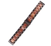 THBGTCNQ Correa de reloj de madera 20 mm 22 mm Pulsera de liberación rápida Correa de repuesto con hebilla plegable de acero inoxidable unisex for reloj inteligente Reloj de cuarzo(Type 6,20mm)