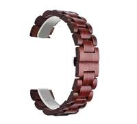 THBGTCNQ Correa de reloj de madera de 20mm y 22mm, pulsera de repuesto Universal for hombres y mujeres, pulsera de liberación rápida for reloj inteligente de cuarzo(B,20mm)