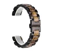 THBGTCNQ Correa de reloj de madera de 20mm y 22mm, pulsera de repuesto Universal for hombres y mujeres, pulsera de liberación rápida for reloj inteligente de cuarzo(E,20mm)