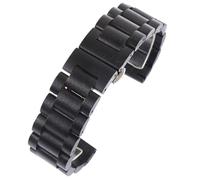 THBGTCNQ Correa de reloj de madera de 20mm y 22mm, repuesto Unisex, pulsera de liberación rápida, correa clásica Vintage for reloj inteligente, reloj tradicional(Black,20mm)