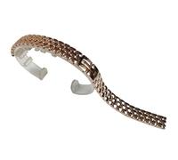 THBGTCNQ Correa de Reloj de Metal con Cierre Plegable de Acero Inoxidable y Correa de Repuesto Universal.(Rose Gold,6mm)