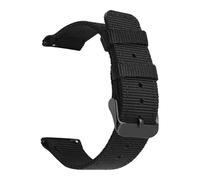 THBGTCNQ Correa de reloj de nailon de 18 mm, 20 mm, 22 mm y 24 mm, correa de lona universal de liberación rápida, correa de reloj deportiva de repuesto for hombres y mujeres(Black line black,22mm)