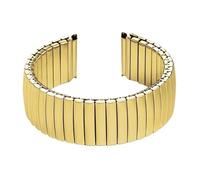 THBGTCNQ Correa de reloj elástica de 12mm, 14mm, 16mm, 18mm, 20mm y 22mm, correa de reloj de acero inoxidable for hombres y mujeres, accesorios de pulsera de expansión elástica(Gold,12mm)