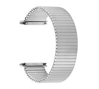 THBGTCNQ Correa de reloj elástica de acero inoxidable de 18 mm, 20 mm y 22 mm de ancho, ajuste universal, accesorios de pulsera extensibles for hombres y mujeres(18MM_XL)