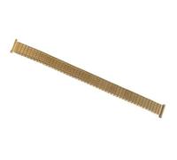 THBGTCNQ Correa de reloj elástica de acero inoxidable for hombre y mujer, pulsera de Metal elástica de 10mm, 12mm, 14mm, 16mm, 18mm y 20mm, cadena de reloj elástica(Gold,10mm)