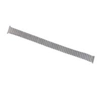 THBGTCNQ Correa de reloj elástica de acero inoxidable for hombre y mujer, pulsera de Metal elástica de 10mm, 12mm, 14mm, 16mm, 18mm y 20mm, cadena de reloj elástica(Silver,12mm)