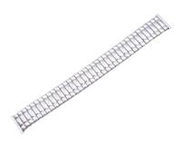 THBGTCNQ Correa de Reloj elástica de Metal Estirada y expandible de 18 mm de Acero Inoxidable for Hombres y Mujeres.(Siver,18mm)
