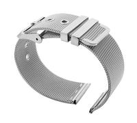THBGTCNQ Correa de reloj trenzada de acero inoxidable de 18 mm, 20 mm, 22 mm y 24 mm, pulsera de malla metálica universal adecuada for relojes inteligentes y relojes de cuarzo(Silver,20mm)