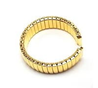 THBGTCNQ Correa elástica de metal de 12 mm, 14 mm, 16 mm, 18 mm, 20 mm y 22 mm, correa de reloj de expansión elástica de acero inoxidable for hombres y mujeres, accesorios de pulsera(Gold,18mm)