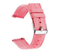 THBGTCNQ Quick Release Watch Strap 18 20 22 24mm Thick Nylon Canvas Watch Strap for Traditional Watches(Pink,24mm)