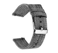 THBGTCNQ Quick Release Watch Strap 18 20 22 24mm Thick Nylon Canvas Watch Strap for Traditional Watches(Gray,24mm)