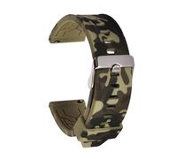 THBGTCNQ Silicone Rubber Watch Strap Men's Sports Universal Bracelet 18mm 20mm 22mm Replacement Watchband Accessories(Army Green,18mm)