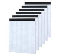 Thboxes 30 hojas de papel cuadriculado, 11.6 x 8.5 pulgadas, 4 x 4 cuadrados por pulgada, bloc de papel cuadrícula fácil de arrancar, paquete de 6 dibujos técnicos de ingeniería, cuaderno de papel