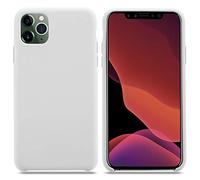 THBY Funda iPhone 11 Pro,Carcasa Silicona Slim Líquido Silicona Anti-Rasguño Dactilares Totalmente Protectora Caso Case de Forro de Microfibra para iPhone 11 Pro. (Blanco, para iPhone 11 Pro)