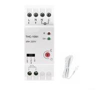 THC-109B Interruptor de control de luz de riel DIN con ajustes de Lux ajustables e integración de fotocélula AC220V (25A)