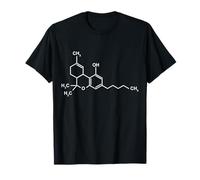 THC Química Fórmula Marihuana Cannabis Kiffer Hierba Camiseta