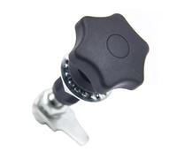 Thcoo-pestillo de leva de cuarto de giro for pulgar, puerta de prensa, Mini cerradura de leva redonda de impacto automática reversible for puerta de buzón A6308, 1 Uds.