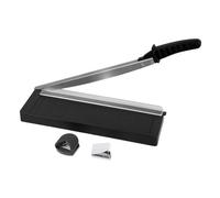 THCTYRP Cortadora de papel con cuchilla de acero A4 | Cortadora de papel con capacidad de corte para 8 hojas | Cortadora de palanca | Cortadora de fotos | Cortadora de precisión para cartón