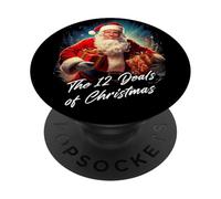 The 12 Deals of Christmas - Trump Santa Funny Graphic PopSockets PopGrip Adhesivo