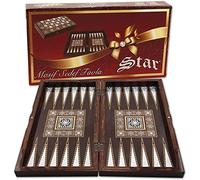 The 19'' Silver Star Backgammon Turkish Premium Board Game Set
