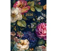The 2026 Planner - Twilight Garden Luxe Edition: Premium hardback planner for 2026 featuring deep navy florals inspired by twilight blooms