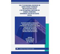 The 3rd Int. Conf. on Energy Storage Technology and Applications (ICESTA) & The Int. Conf. on Chemical Engineering, Environment, and Applied Science (ICCEAS)