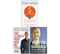 The 5 Am Club, The Leader Who Had No Title, The Greatness Guide 3 Books Collection Set By Robin Sharma