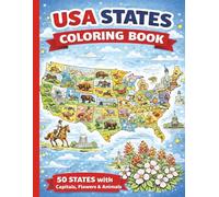 The 50 States Animal & Flower Coloring Adventure: A Fun U.S. Nature Coloring Book for Kids