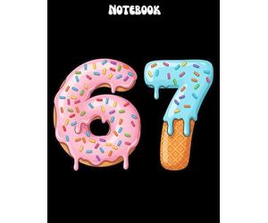 The 6-7 Meme Notebook: Six Seven Ice Cream Drip Cool Meme It's a Vibe