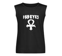The 69 Eyes Rock Band Gothic Hard Metal Glam Music Men's Vest Tank T-Shirt Unisex Black Sleeveless Tee, Negro , XL
