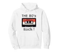 The 80's Rock ! Cinta de Casete para Camisa con Estampado Negro Sudadera con Capucha