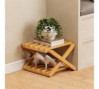 The 9-Tier No-Assembly Bamboo Rack,Foldable Vertical Shoe Organizer for Small Spaces,Narrow Freestanding Storage Shelf for Entryway,Rack for Entryway,Closet,Apartment,Dorm & Home Office (#A,2-Tier)