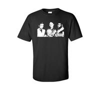 The A Team Retro TV Series Mr. T Images of The Team Men'sTee Shirt Blacks