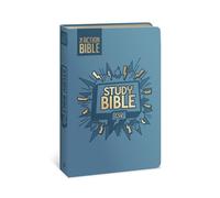 The Action Bible Study Bible ESV, Leathersoft, Blue, Full Color