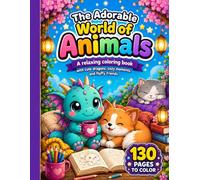 The Adorable World of Animals: A relaxing coloring book with cute dragons, cozy moments, and fluffy friends.