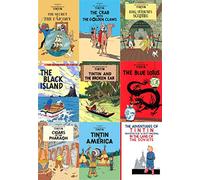 The Adventure of Tin Tin Series 2 (10 Books Collection Set: Secret of the Unicorn, Golden Claws, King Ottokar, Black Island, Broken Ear, Blue Lotus..)