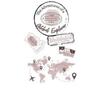 The Adventures of a global Explorer: - Travel journal, social media planner, travel scrapbook, important travel information